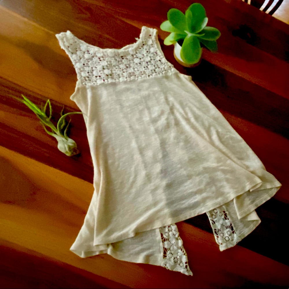 Crochet Design Boho Style Tank Top